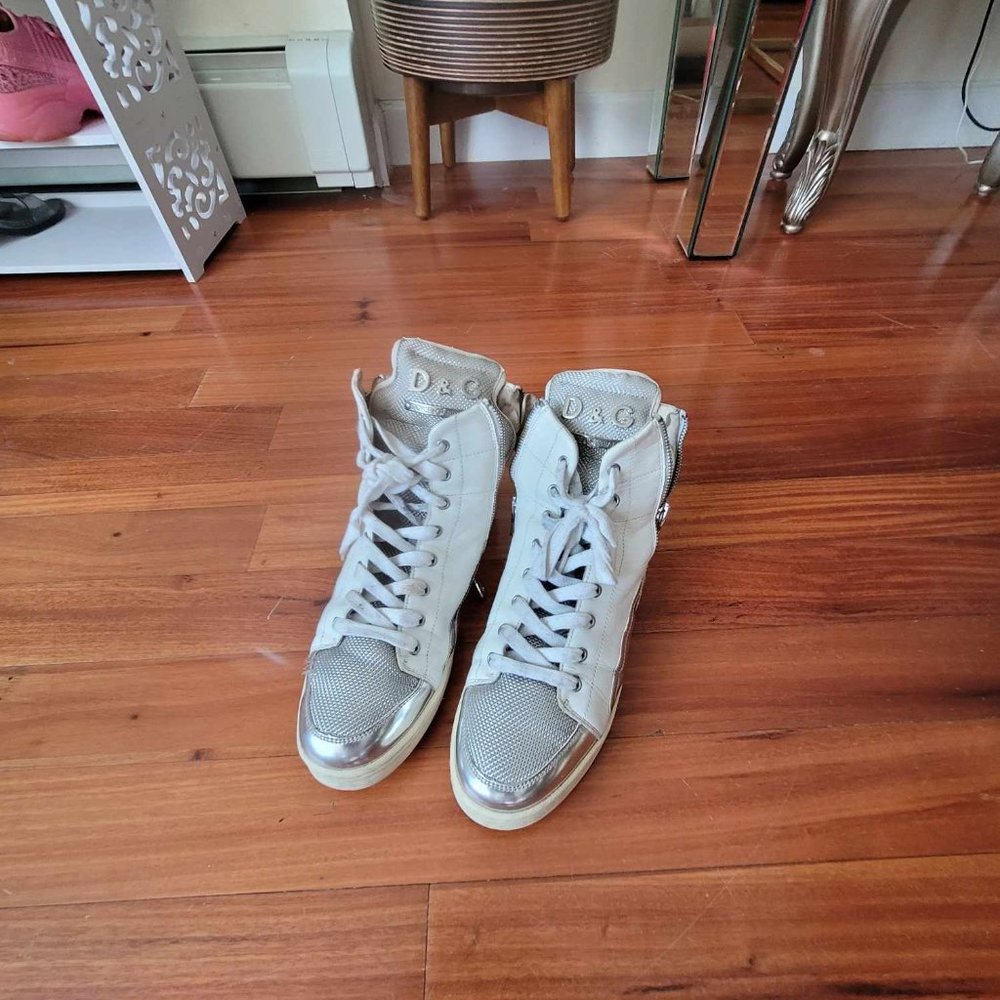 Vintage D&G White Hightops 2008